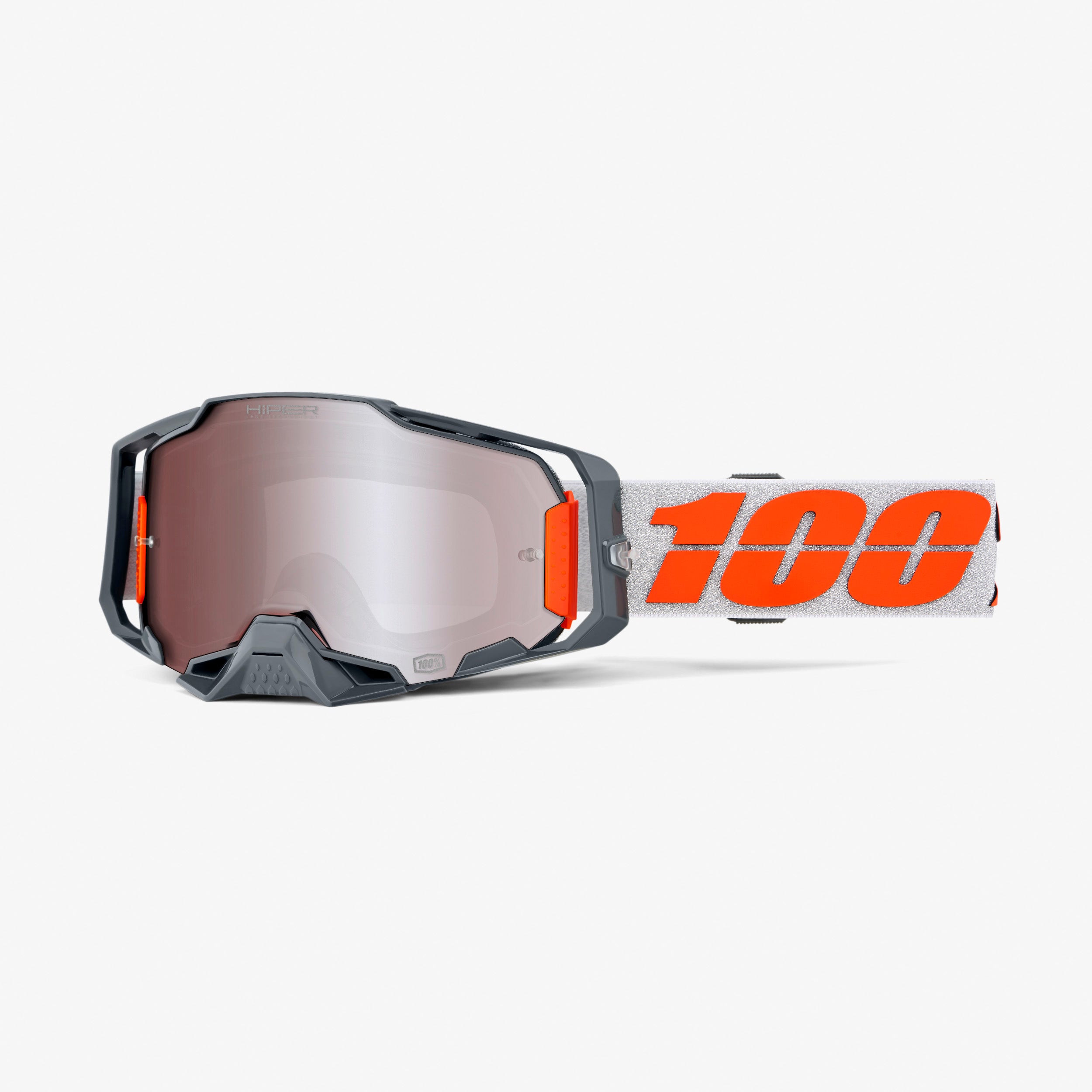 100% Armega Hiper Goggles Silver