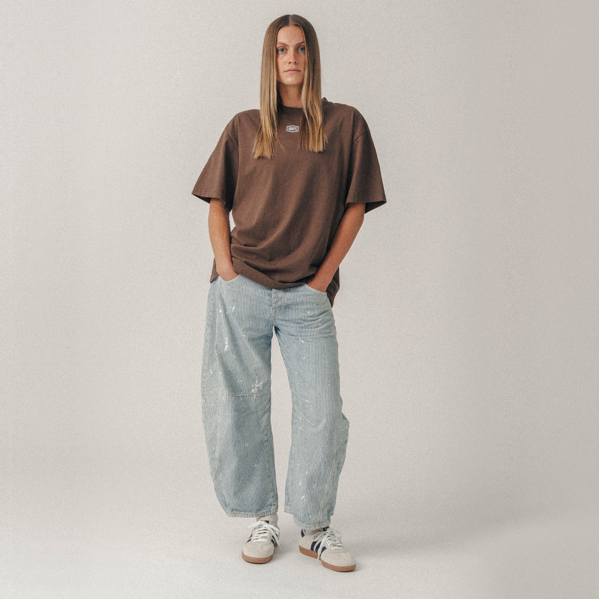 REGION Short Sleeve Oversized Tee Chocolate - Secondary