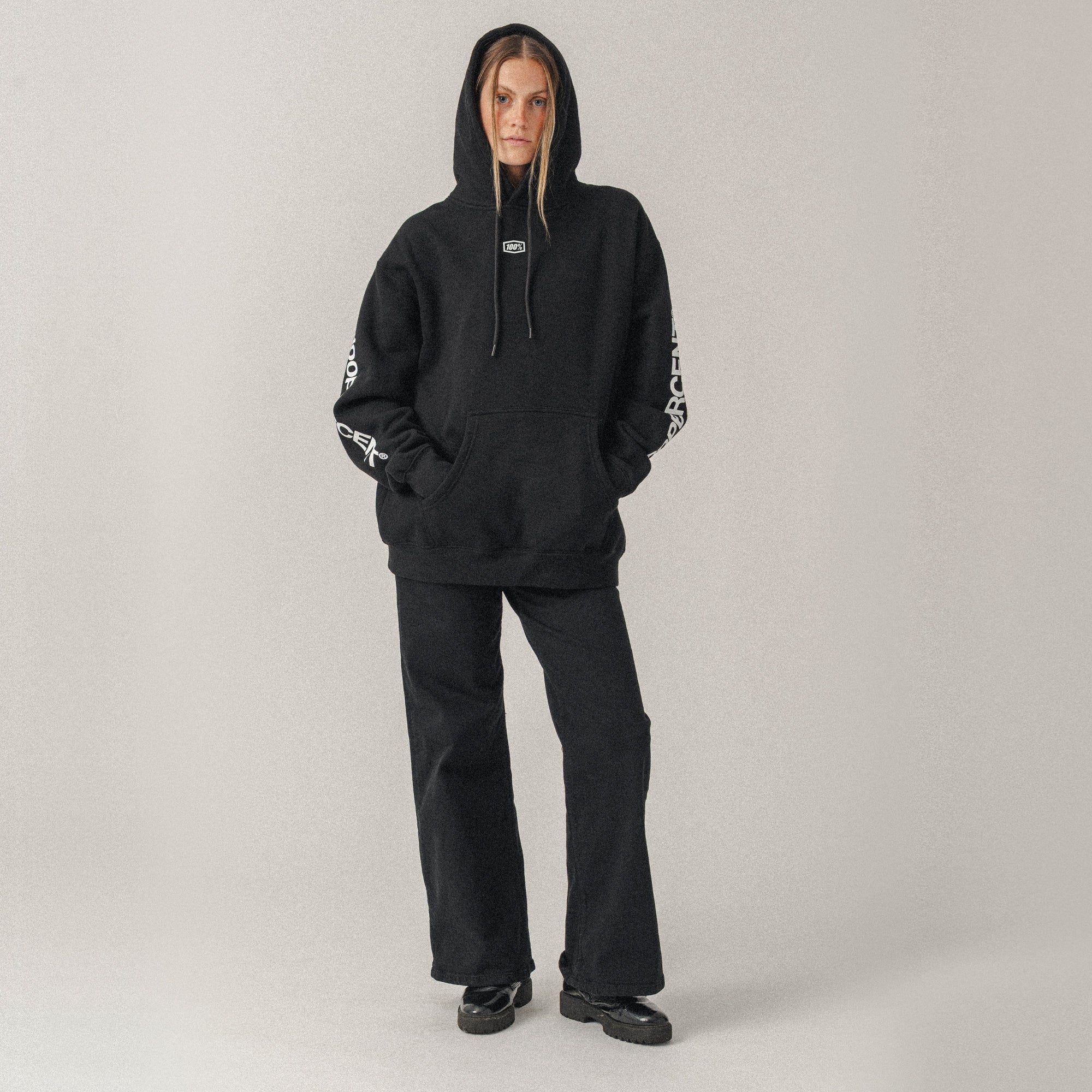 ROOTS Pullover Hoodie Fleece Black - Secondary
