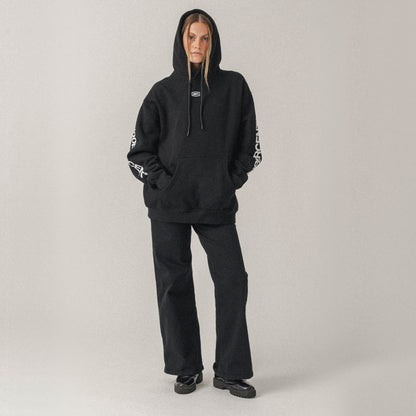 ROOTS Pullover Hoodie Fleece Black
