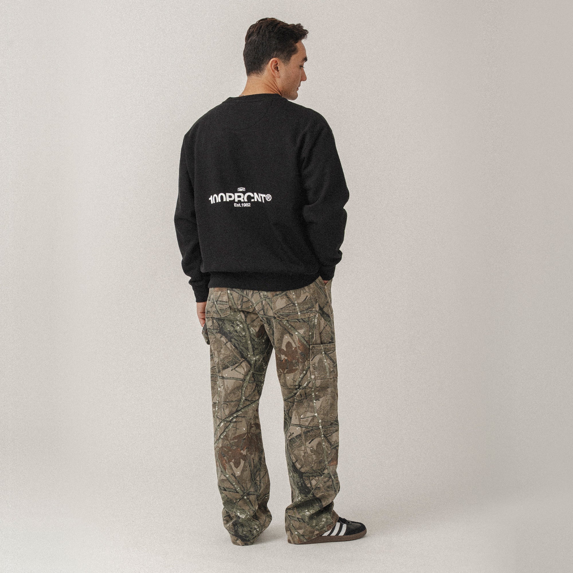 STAPLE Pullover Crewneck Fleece Black