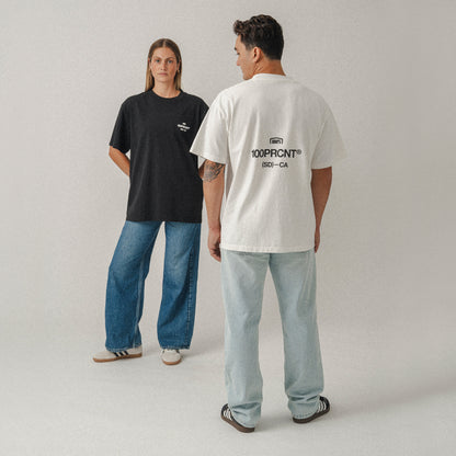 STAPLE Short Sleeve Oversized Tee White