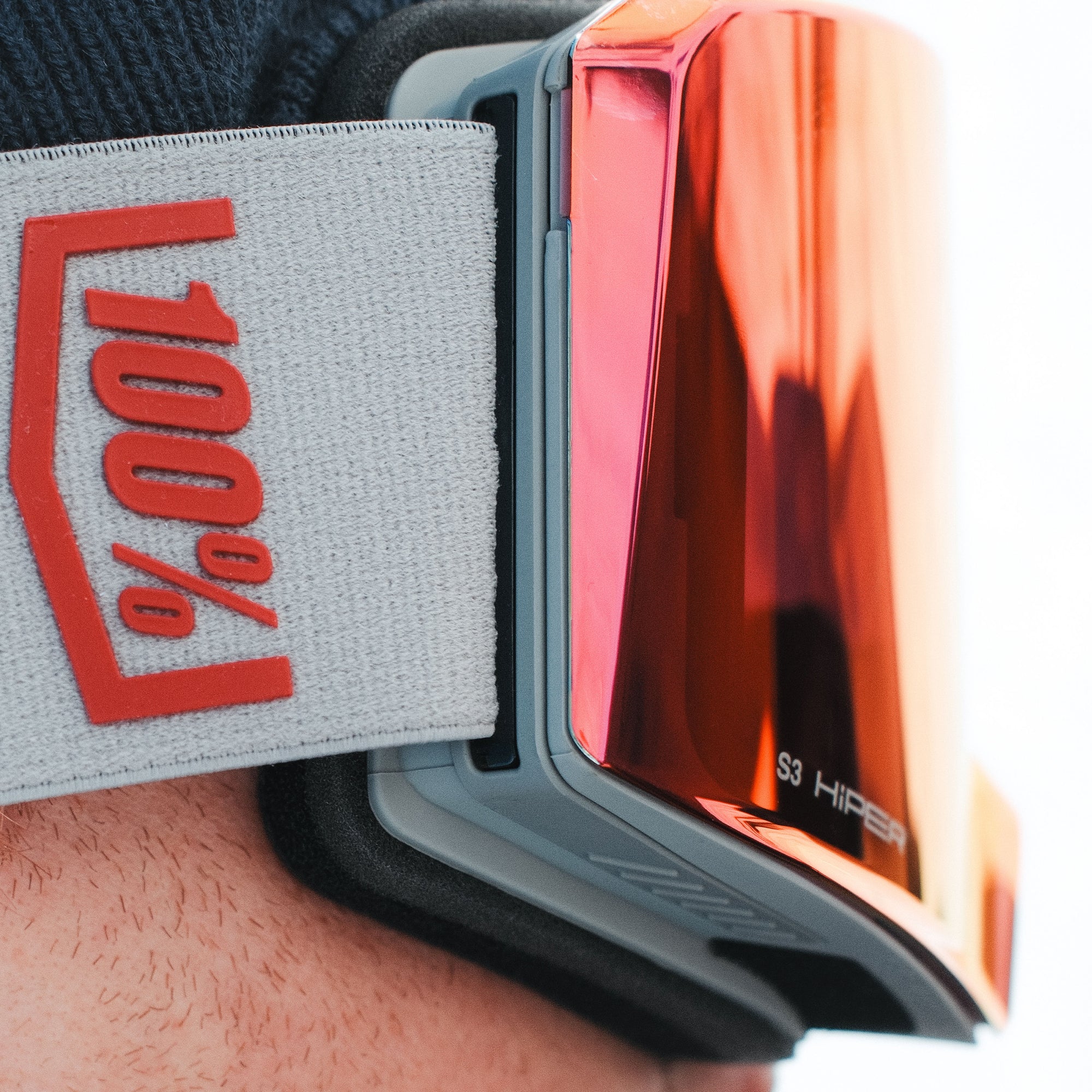 NORG Goggle Gred HiPER Dark Red Mirror Lens
