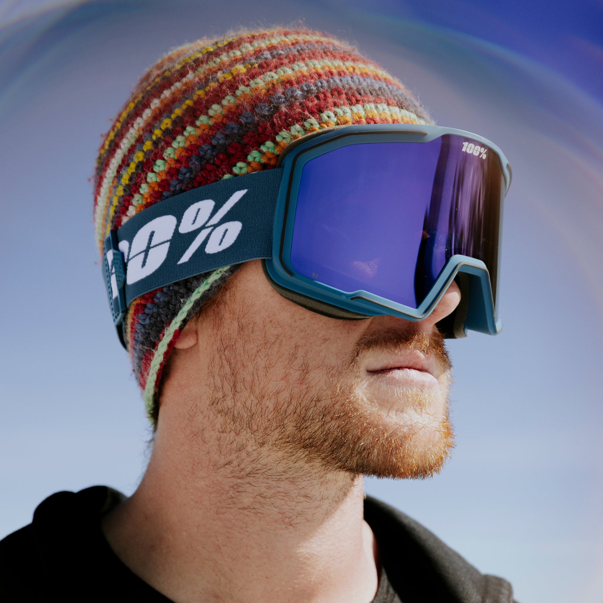 VALNOR Goggle Dark Teal Blue Mirror Lens - Secondary
