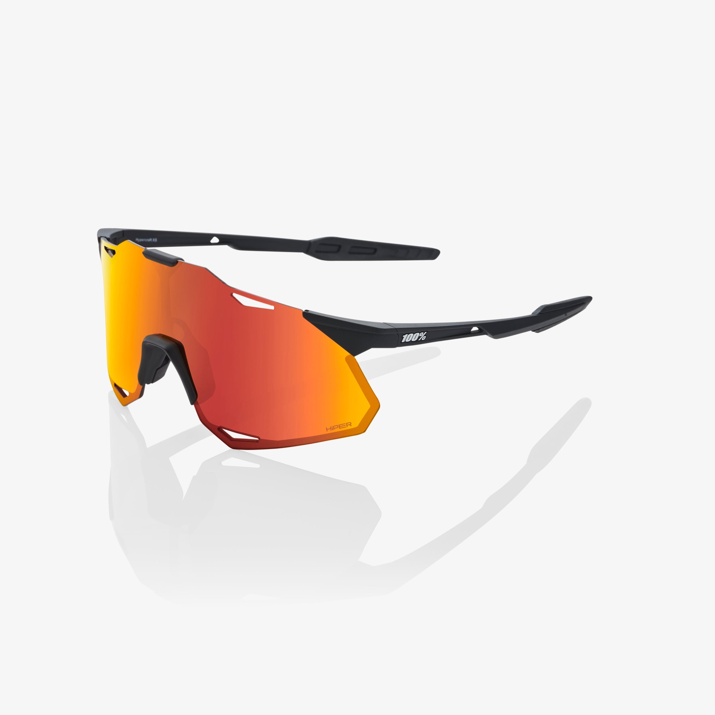 HYPERCRAFT XS - Soft Tact Black - HiPER Red Multilayer Mirror Lens