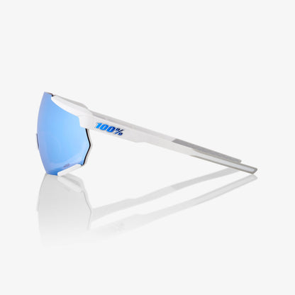 RACETRAP® 3.0 - Matte White - HiPER Blue Multilayer Mirror Lens