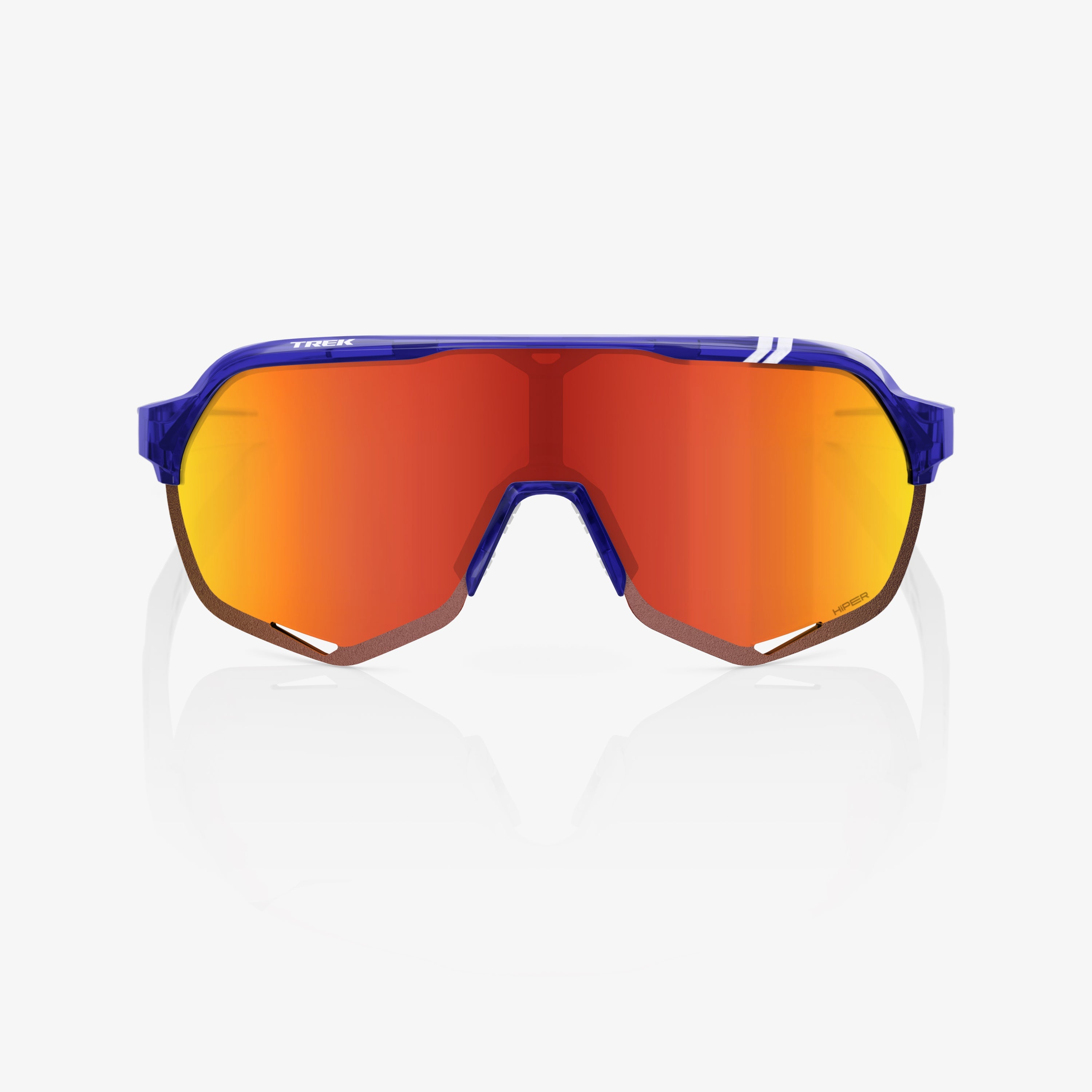 S2® Trek Team Edition Polished Translucent Blue - HiPER® Red Multilayer Mirror Lens - Secondary