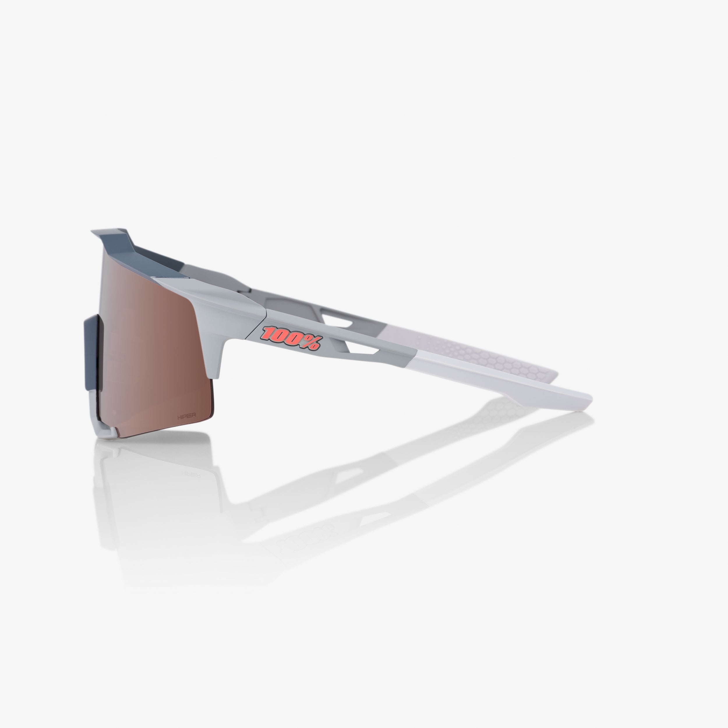 SPEEDCRAFT® - Soft Tact Stone Grey - HiPER® Crimson Silver Mirror Lens