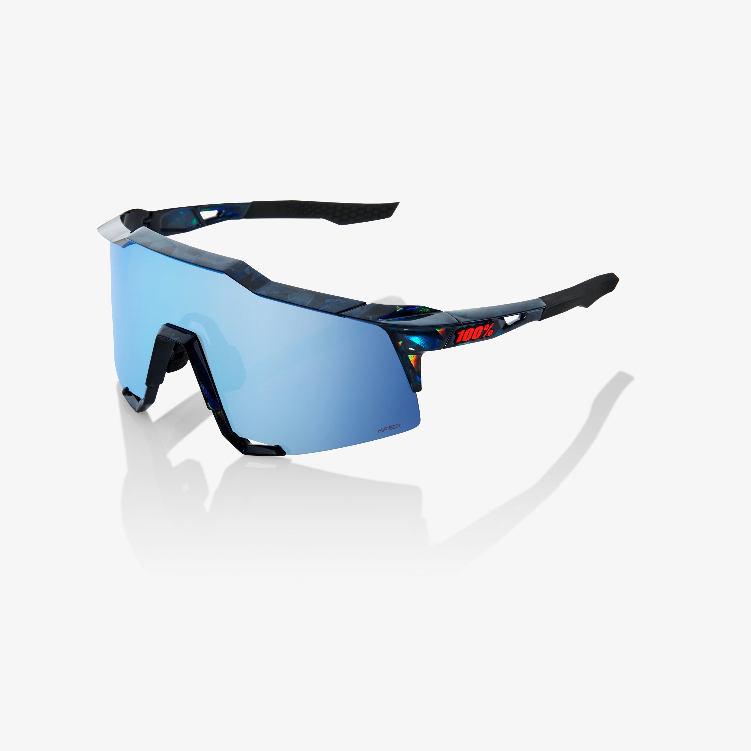 SPEEDCRAFT® - Black Holographic - HiPER Blue Multilayer Mirror Lens