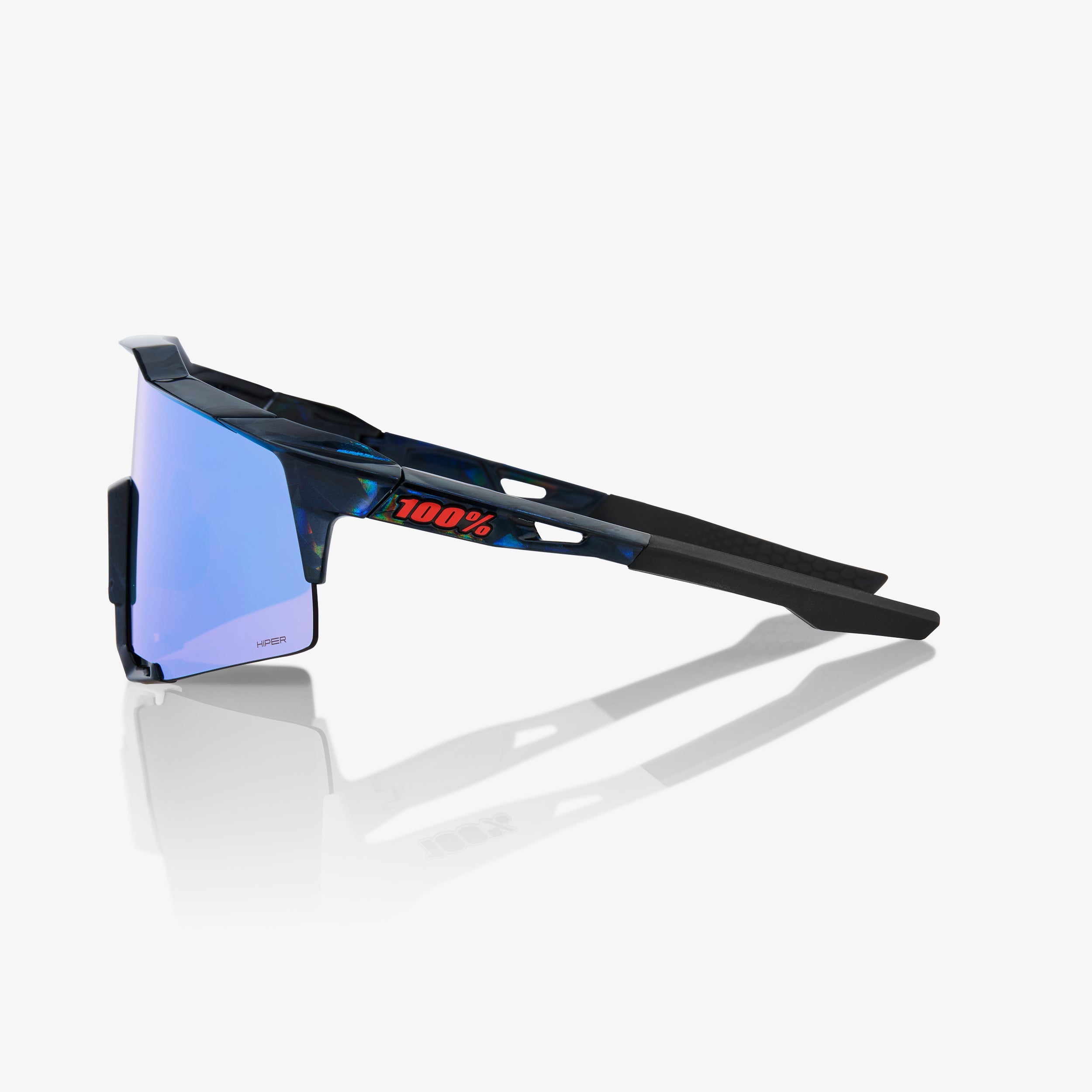 SPEEDCRAFT® - Black Holographic - HiPER Blue Multilayer Mirror Lens