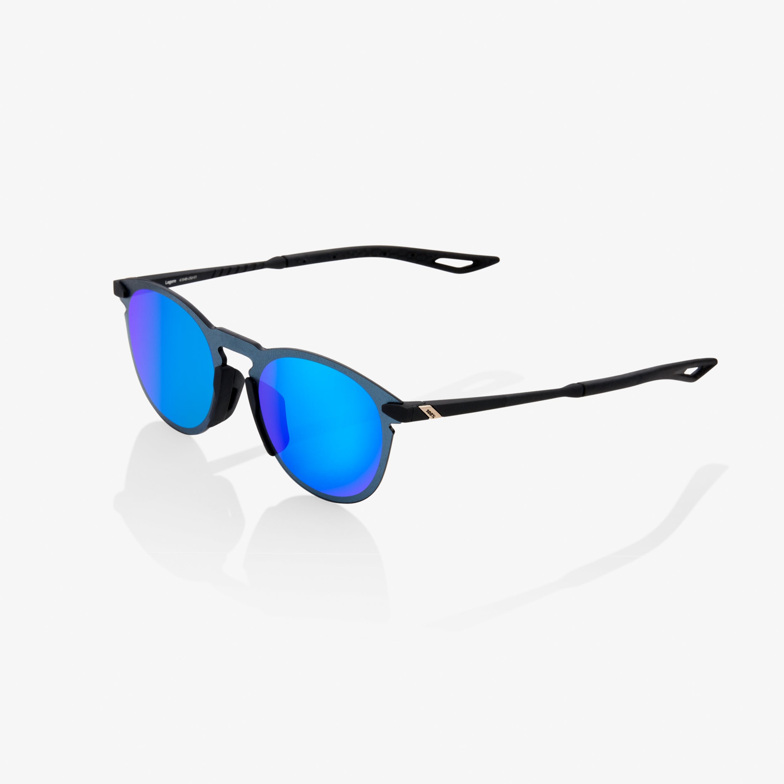 LEGERE ROUND - Soft Tact Black - Blue Multilayer Mirror Lens