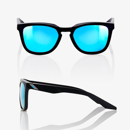 HUDSON - Matte Black - HiPER Blue Multilayer Mirror Lens