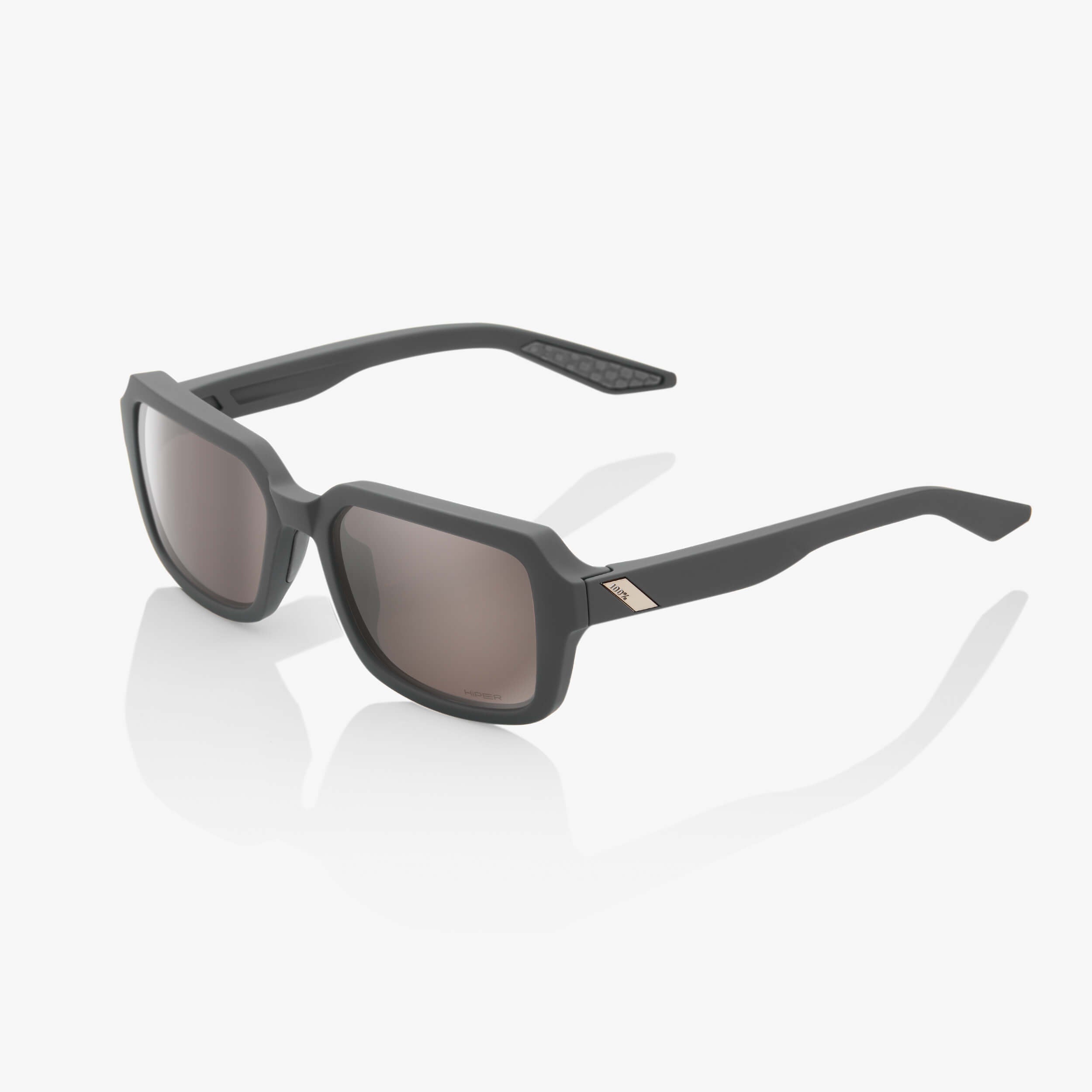 RIDELEY - Soft Tact Cool Grey - HiPER® Silver Mirror Lens