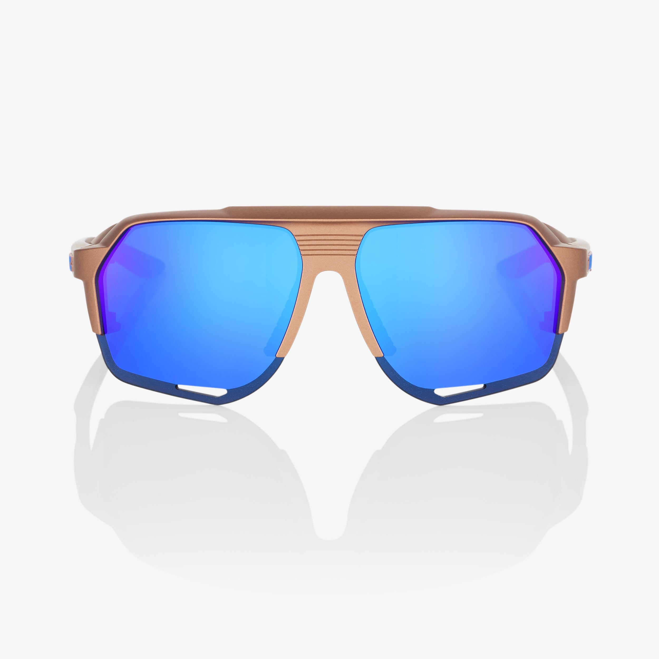 NORVIK™ - Matte Copper Chromium - Blue Multilayer Mirror Lens