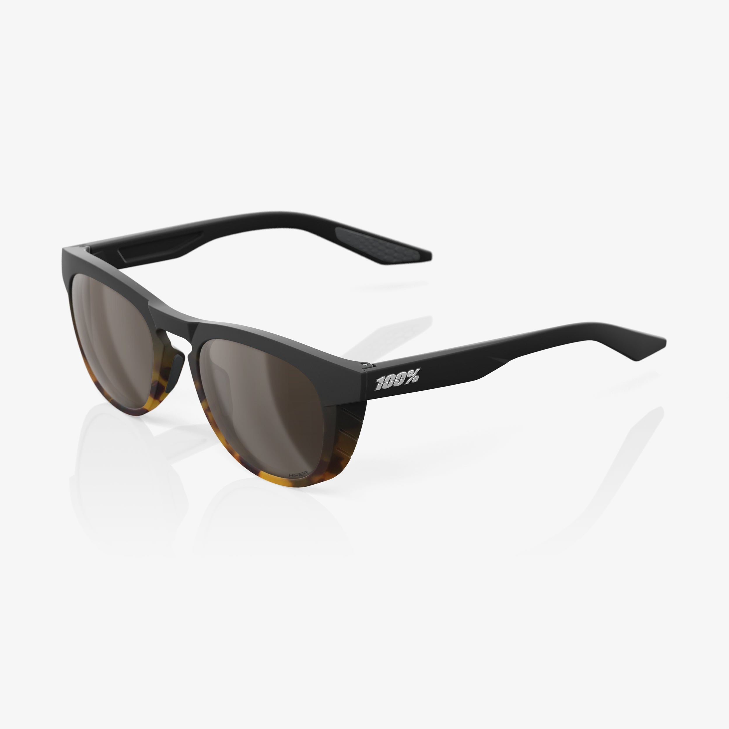 SLENT Soft Tact Black/Havana Fade - HiPER® Silver Mirror Lens