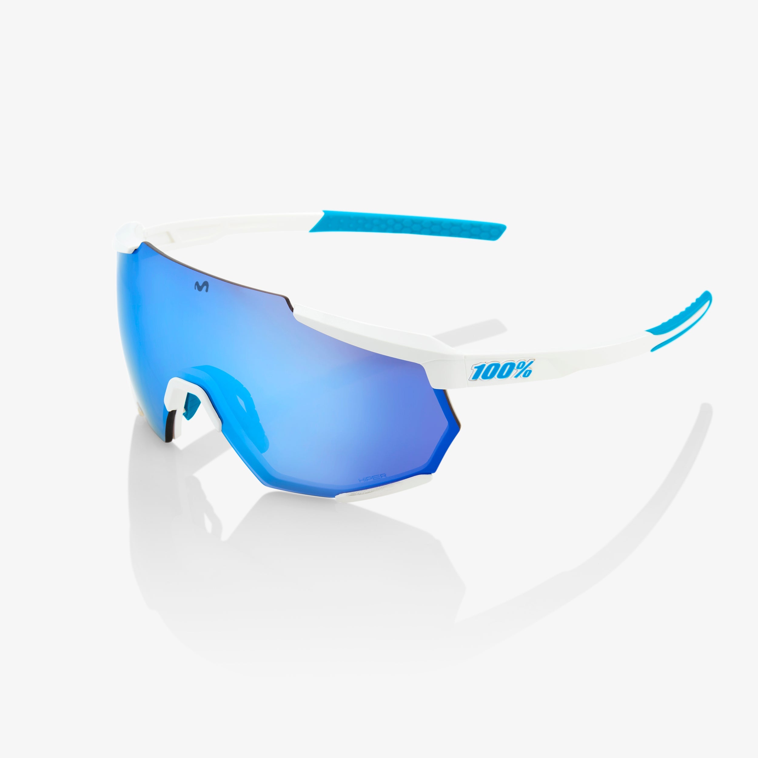 RACETRAP Movistar Team White HiPER Blue Multilayer Mirror Lens