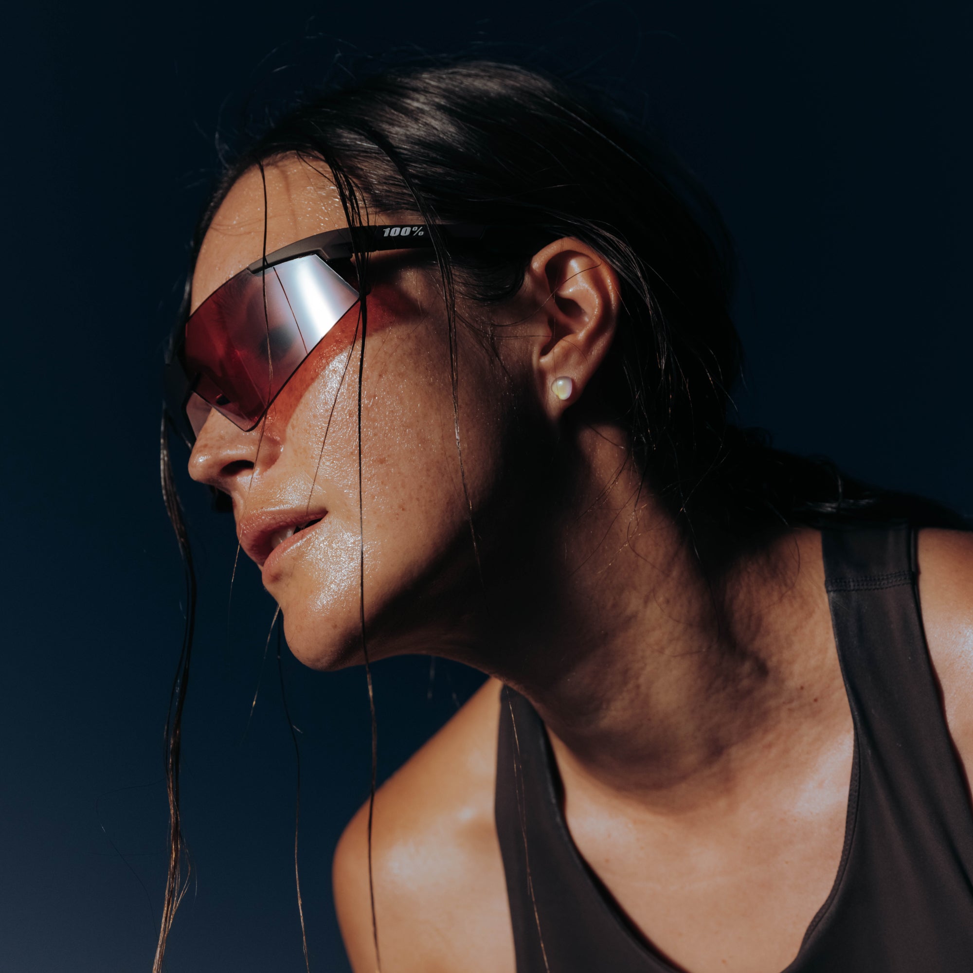 A2 Run Soft Tact Chocolate Brown/Red Gradient Lens