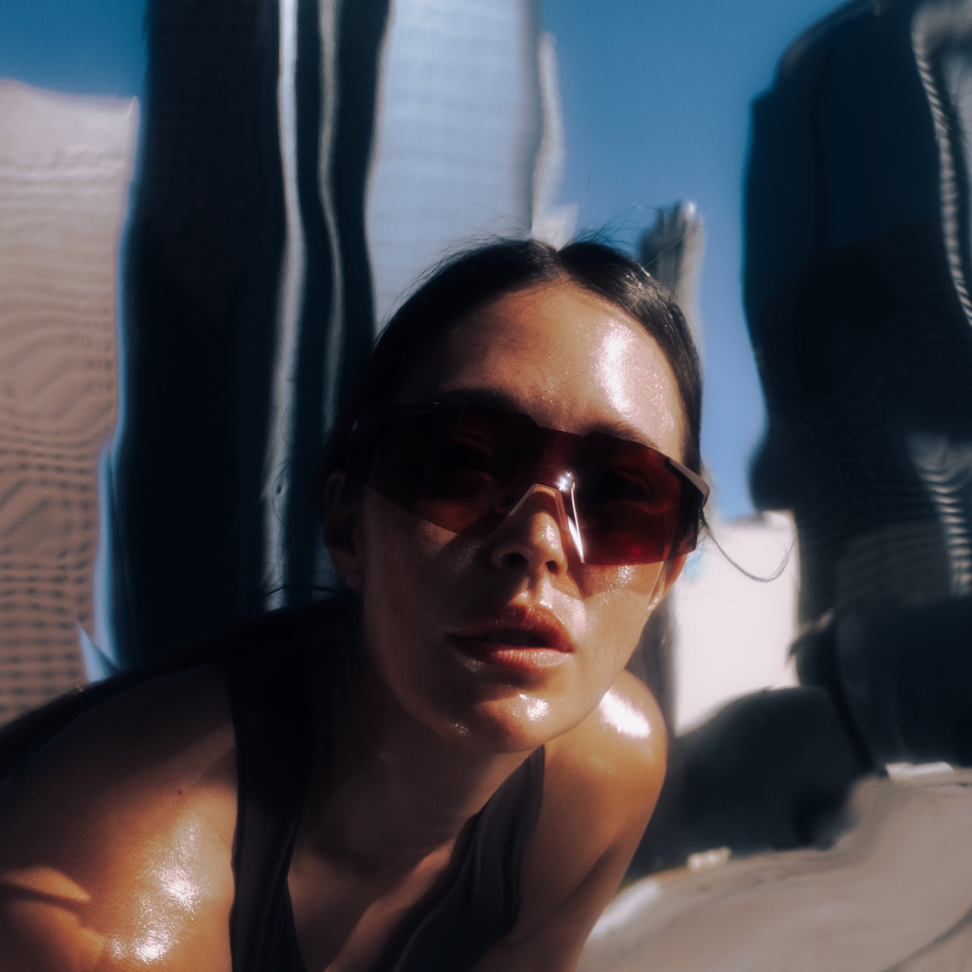 A2 Run Soft Tact Chocolate Brown/Red Gradient Lens