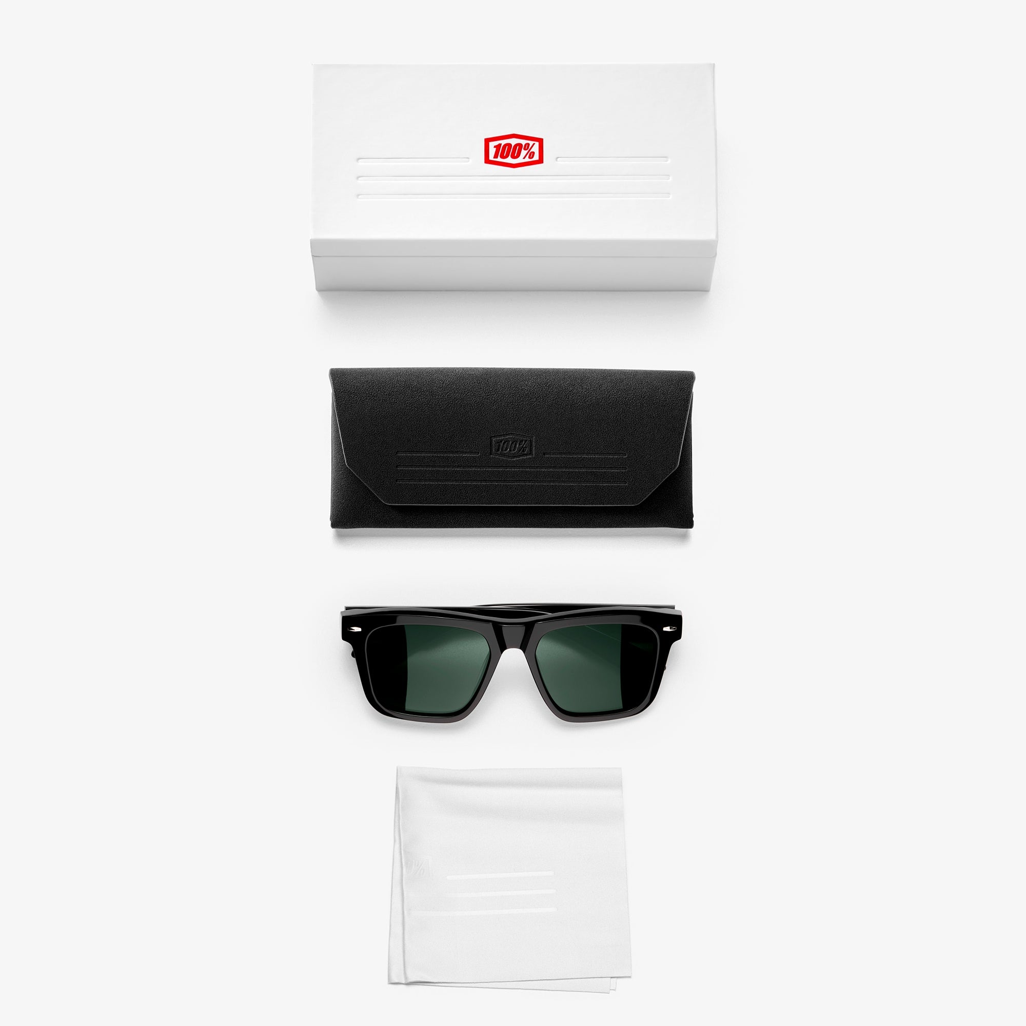ATSUTA Polished Black GreyGreen Lens