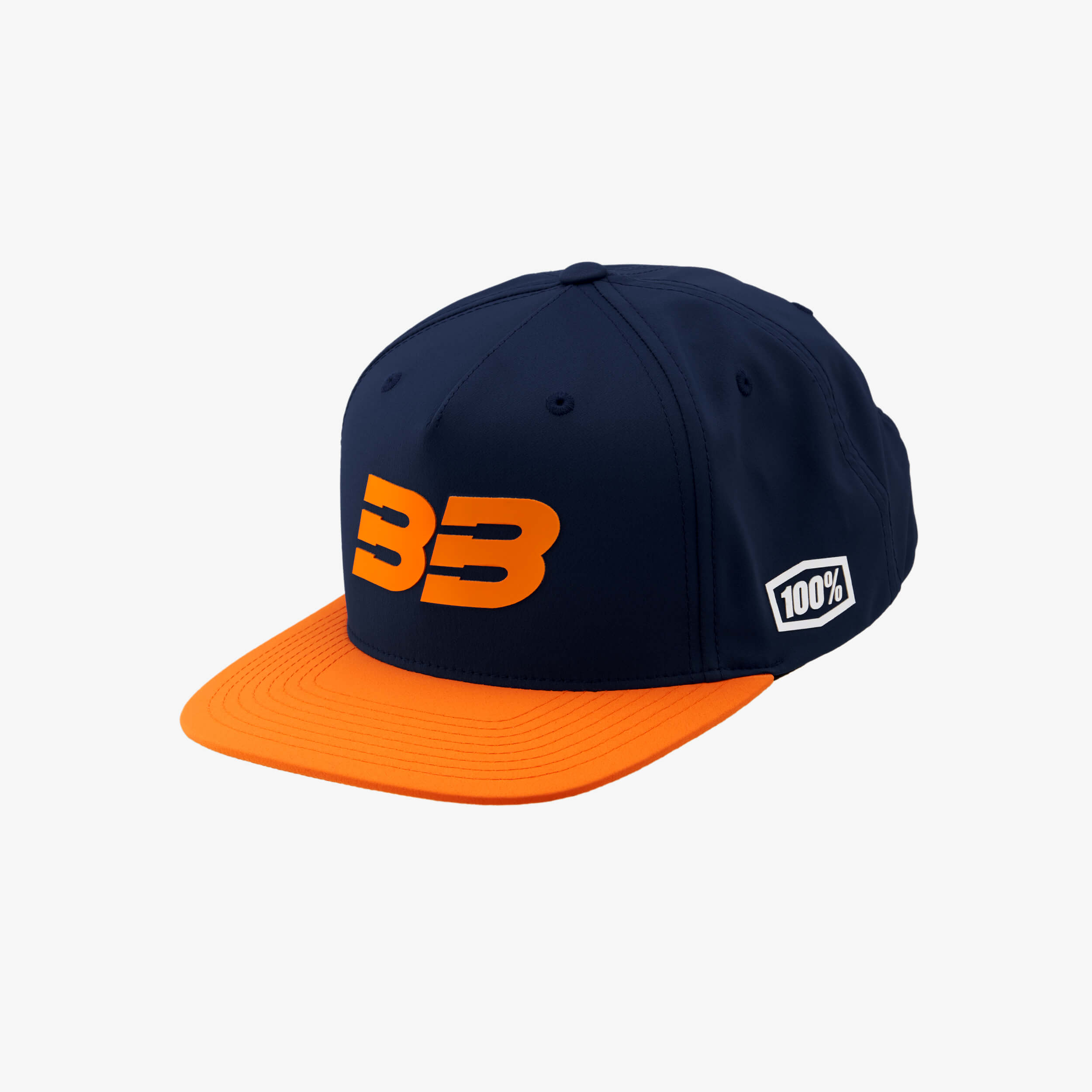 BB33 Snapback Hat Navy/Orange