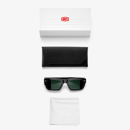 BOWEN Polished Black GreyGreen Lens