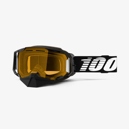 ARMEGA SNOWMOBILE Dual Pane Vented Goggle Black