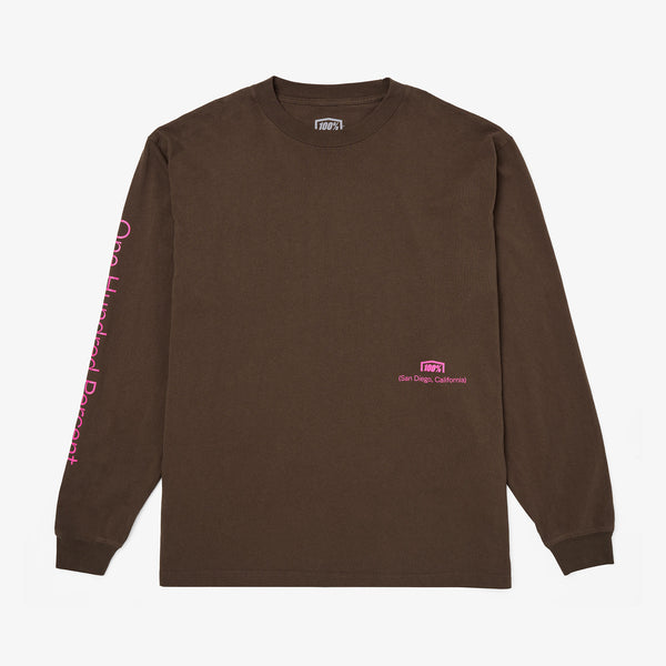 TERRA Long Sleeve Oversized Tee Chocolate