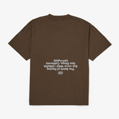 REGION Short Sleeve Oversized Tee Chocolate