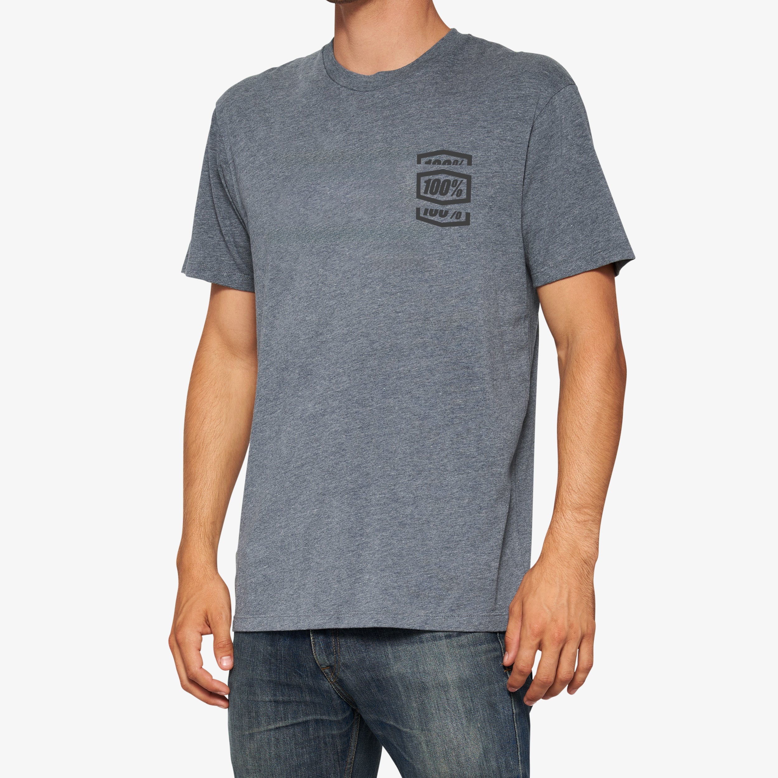 CROP Short Sleeve Tee Heather Grey