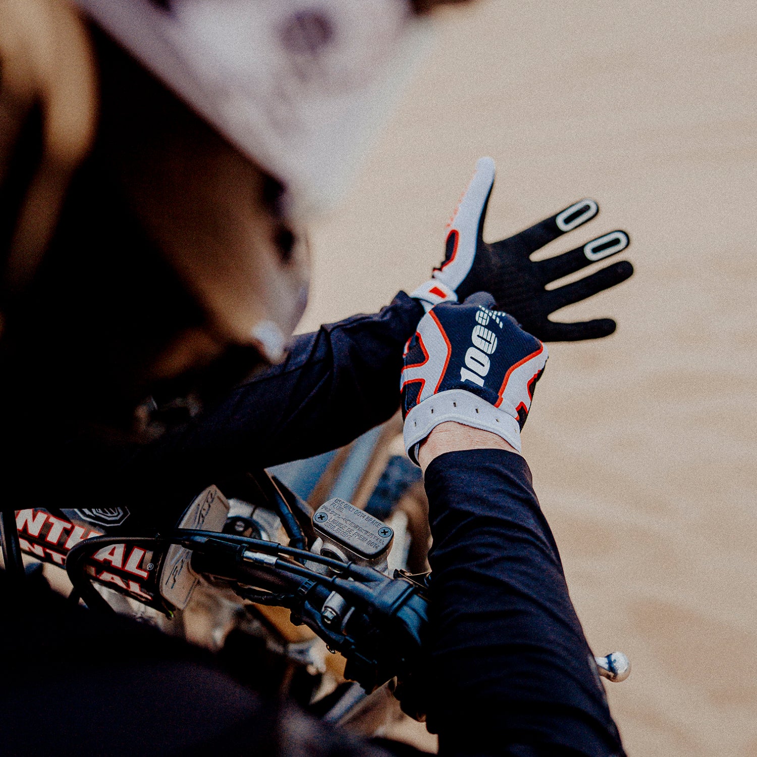 RIDEFIT Gloves Grey/Black - Secondary