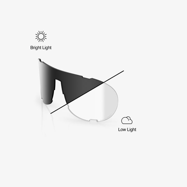 EASTCRAFT Replacement Lens SHIELD - Photochromic Clear/Smoke