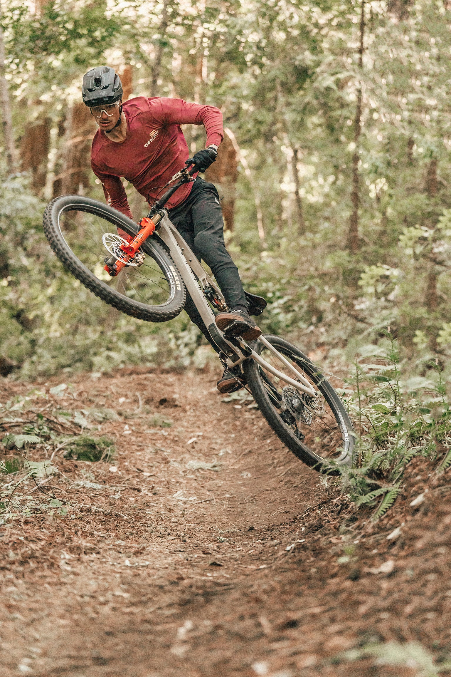 AIRMATIC Long Sleeve Jersey Cardinal