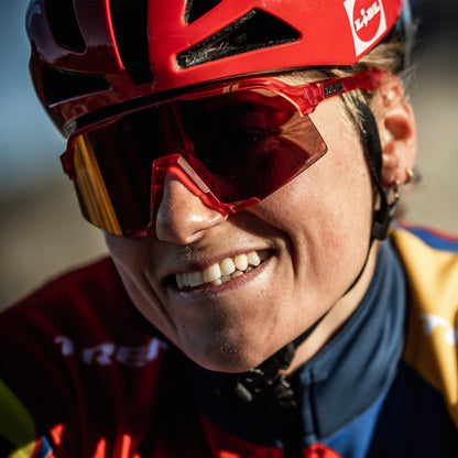TREK TFR S3 Translucent Matte Red HiPER Red Mirror Lens