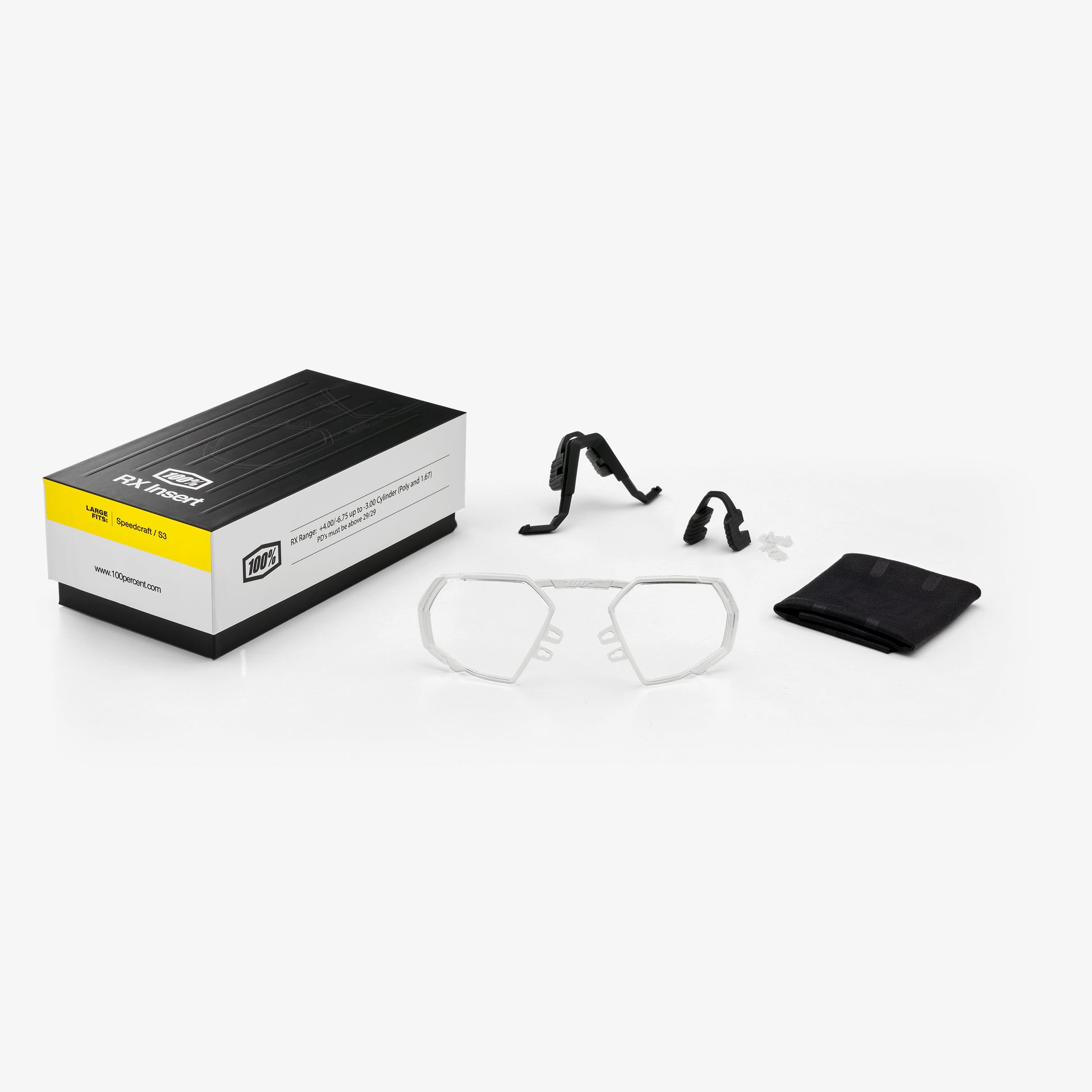 rx goggle inserts 100% RX Insert Large Sizes: L