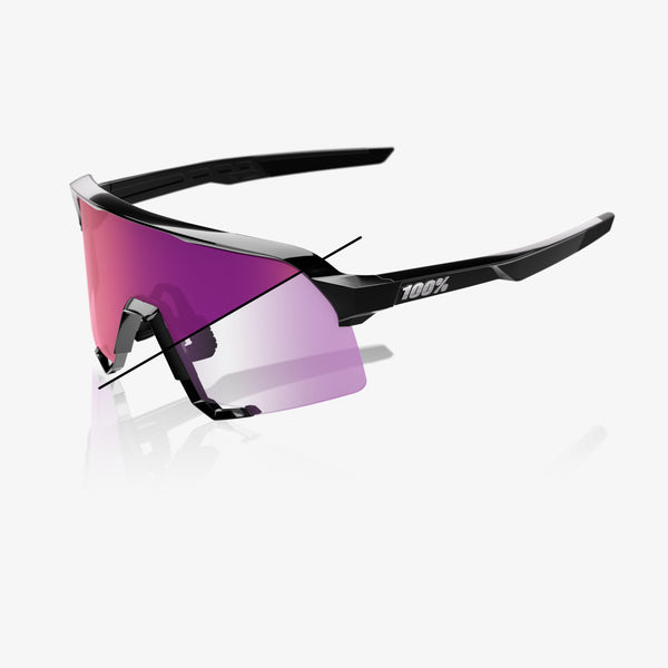 S3 - Gloss Black - Purple Mirror Photochromic
