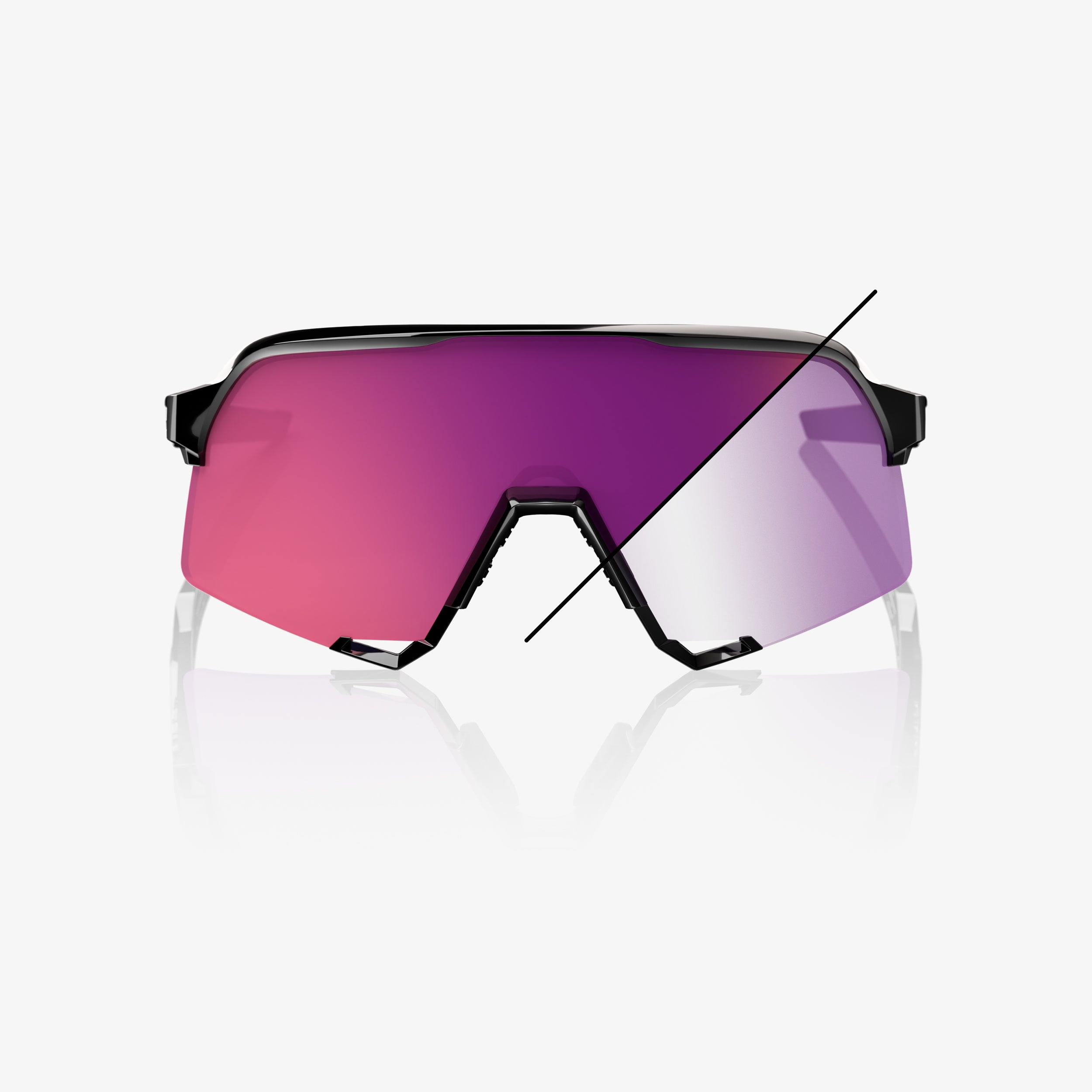 S3 - Gloss Black - Purple Mirror Photochromic - Secondary
