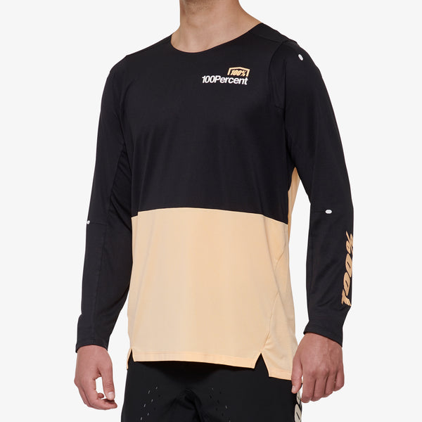 R-CORE X Long Sleeve Jersey Black/Peach