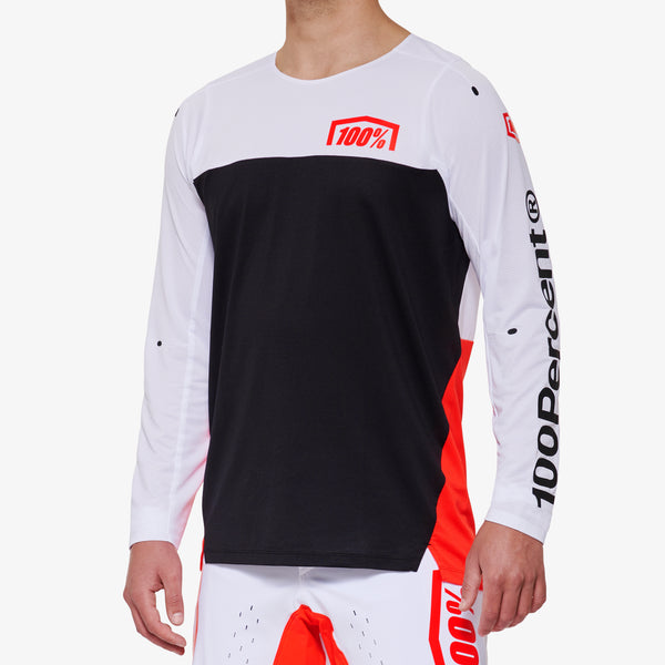 R-CORE X Long Sleeve Jersey White/Red