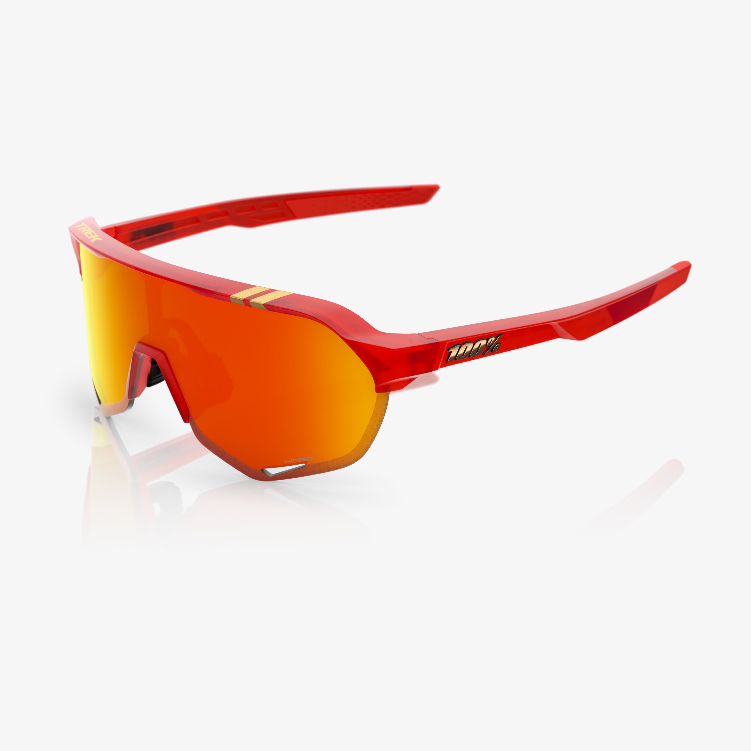 TREK TFR S2 Translucent Matte Red HiPER Red Mirror Lens