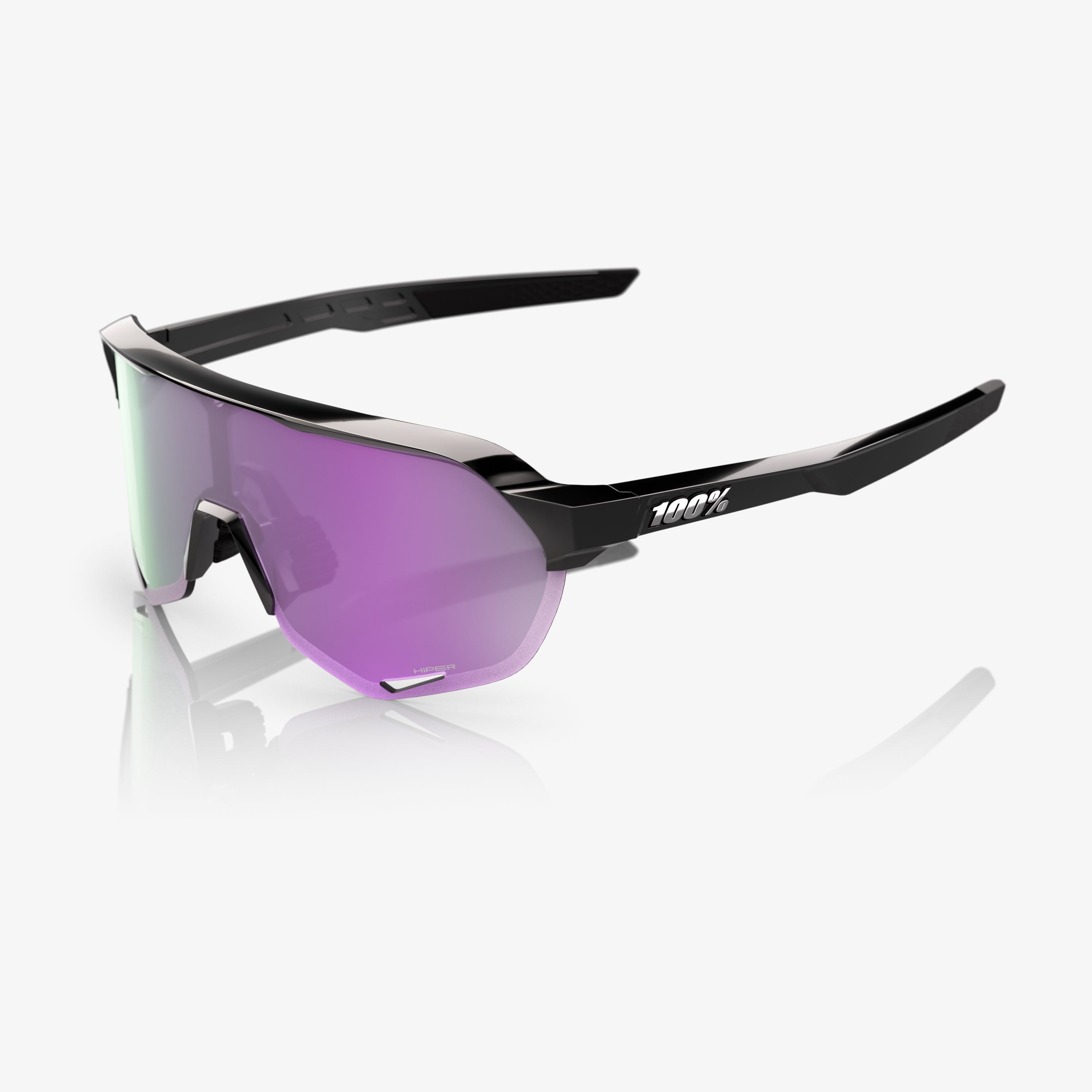 S2 - Polished Black - HiPER Polarized Lavender Mirror