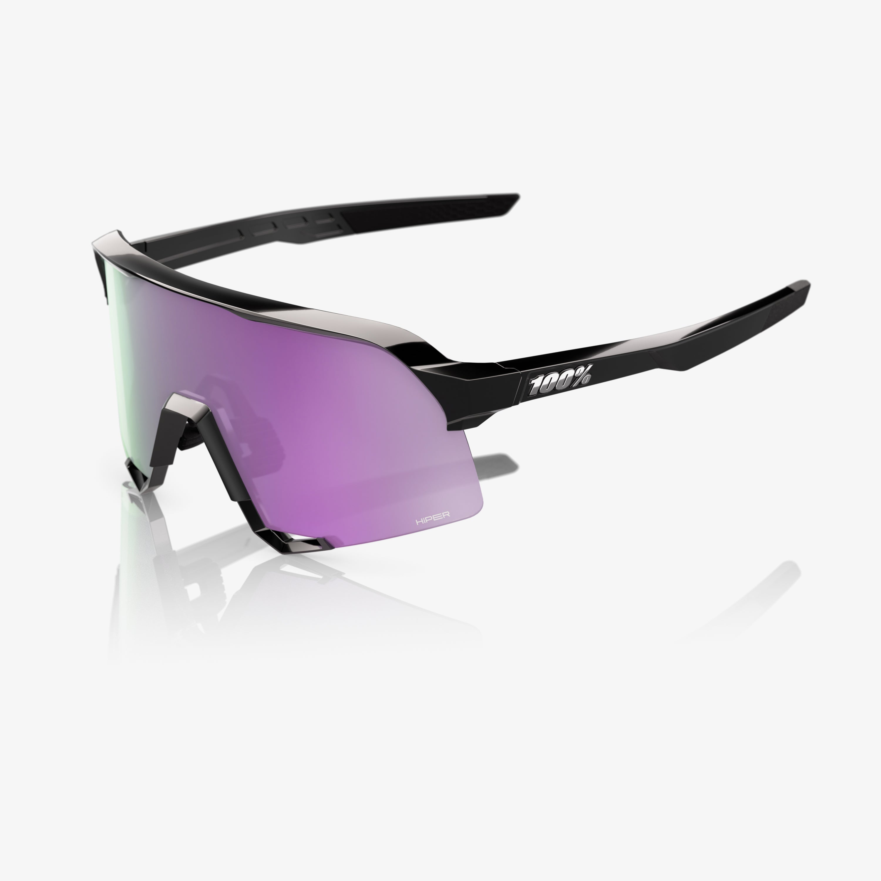 S3 - Polished Black - HiPER Polarized Lavender Mirror