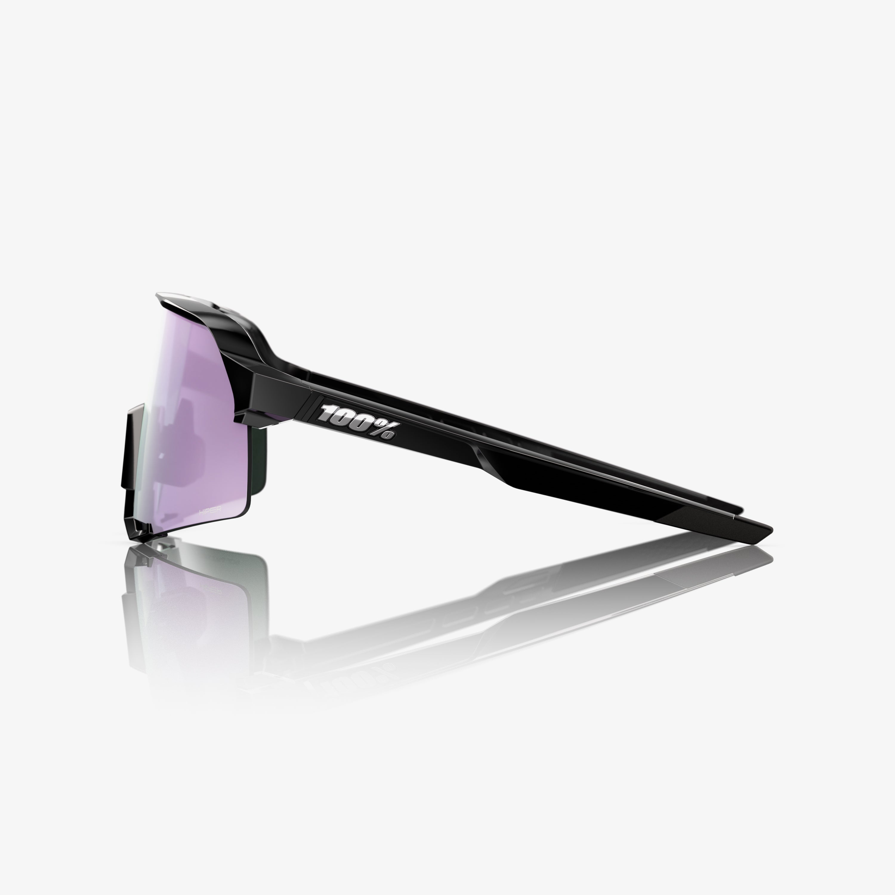 S3 - Polished Black - HiPER Polarized Lavender Mirror