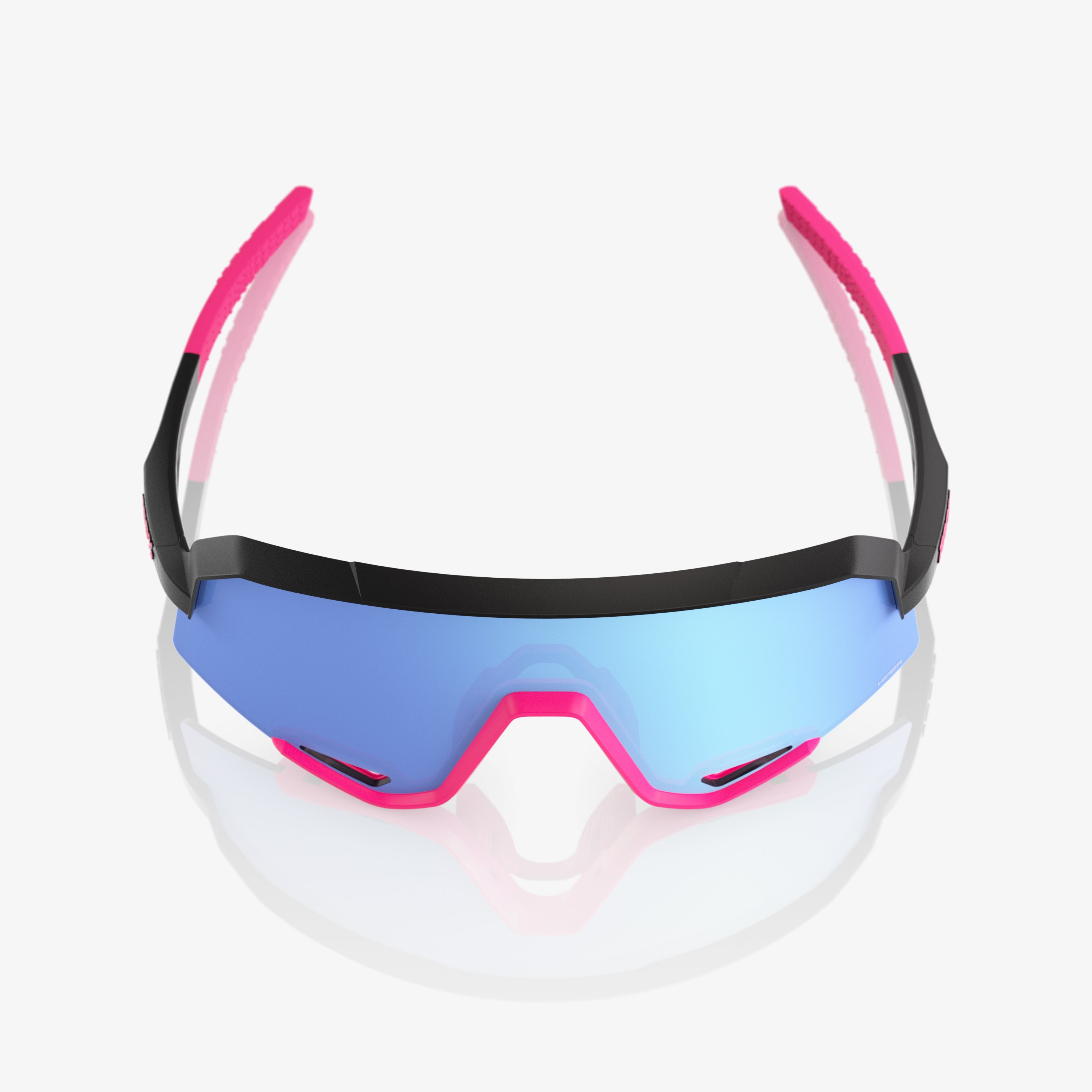 SLENDALE Matte Black/Pink HiPER Blue Mirror Lens