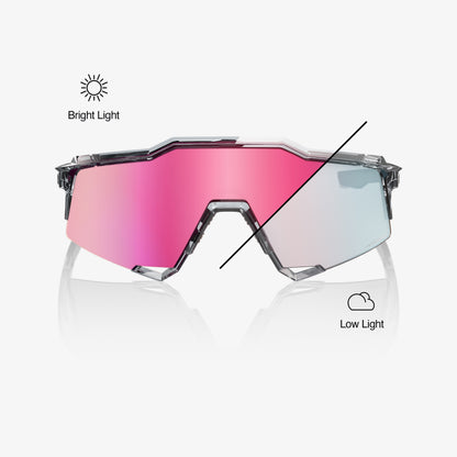 SPEEDCRAFT - Polished Translucent Grey - Rose Gold Mirror Photochromic Lens