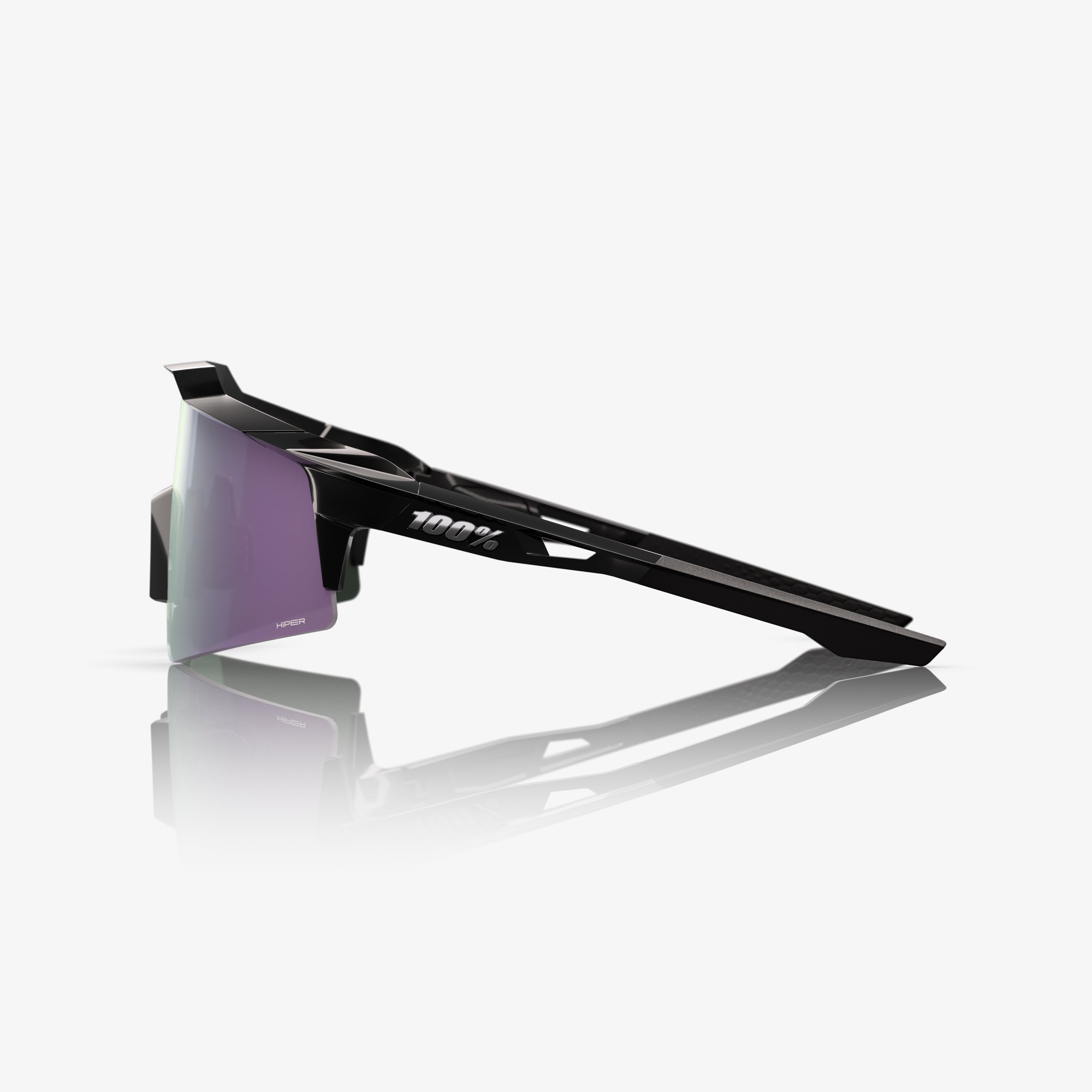 SPEEDCRAFT SL - Polished Black - HiPER Polarized Lavender Mirror