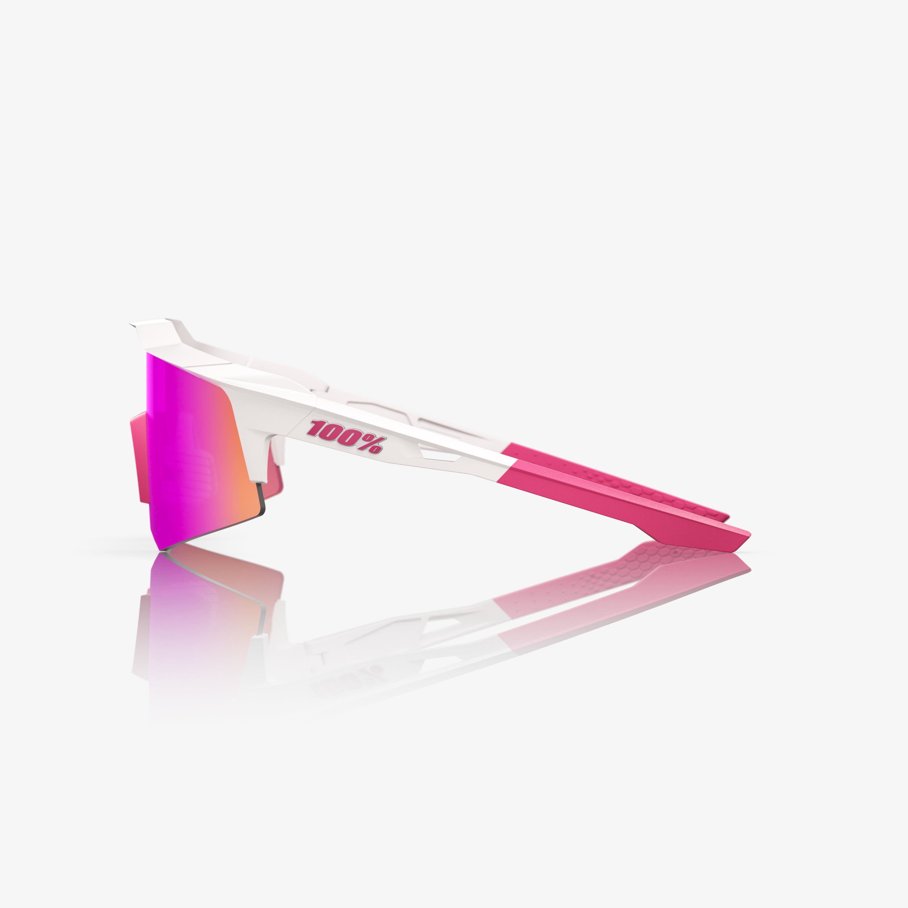 SPEEDCRAFT XS - Matte White/Pink - HiPER Vital Pink Mirror