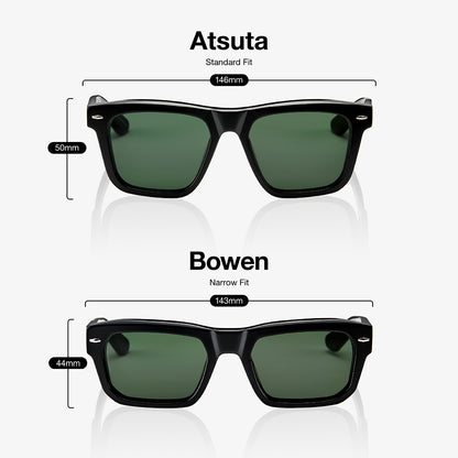 BOWEN Polished Tortoise GreyGreen Lens