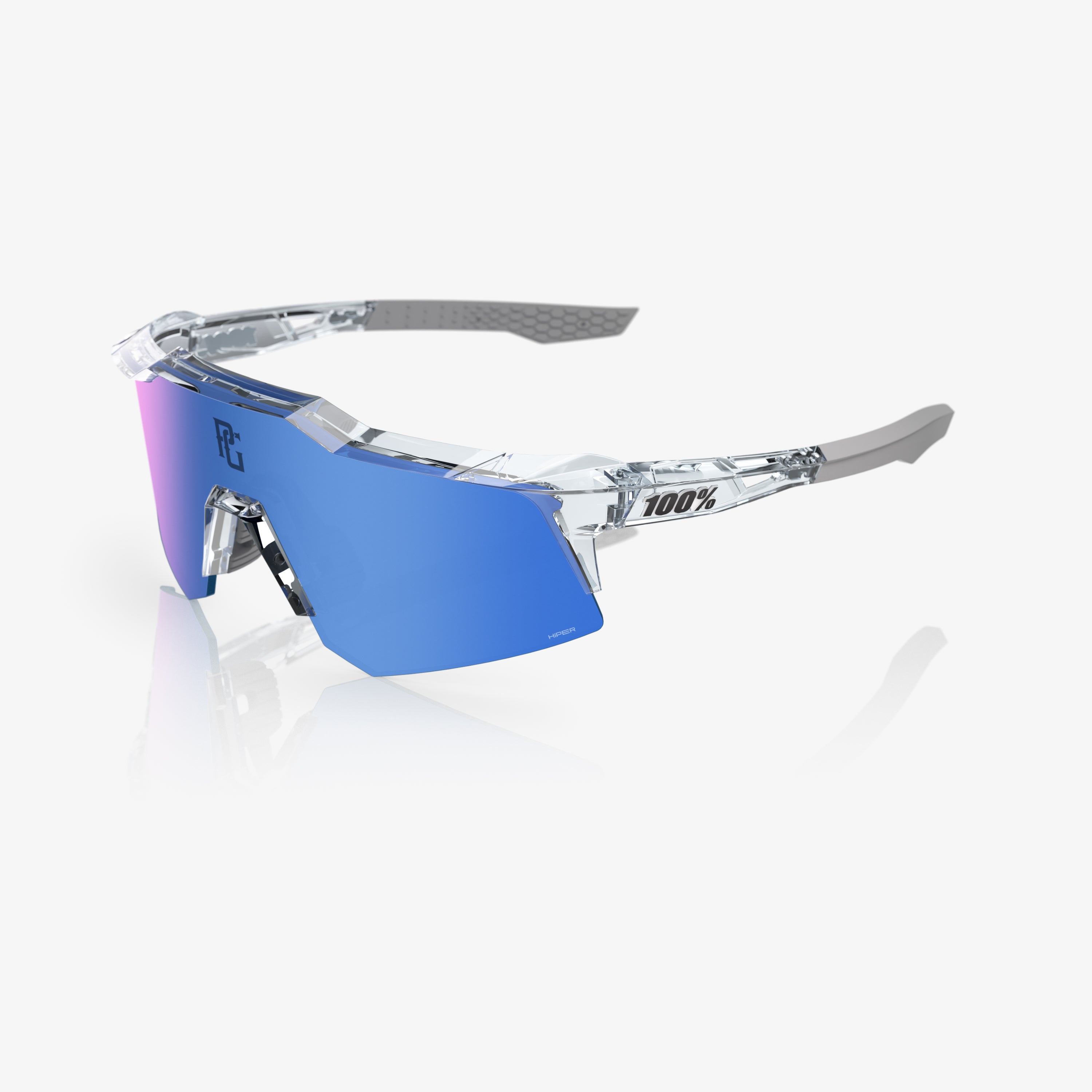 SPEEDCRAFT XS PG Polished Translucent Clear HiPER Blue Mirror Lens