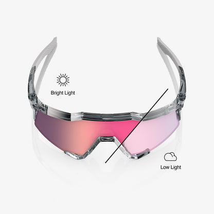 SPEEDCRAFT - Polished Translucent Grey - Rose Gold Mirror Photochromic Lens