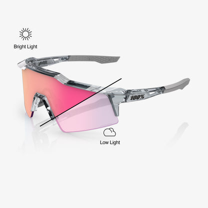 SPEEDCRAFT SL - Polished Translucent Grey - Rose Gold Mirror Photochromic